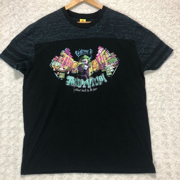 Lego Batman The Movie Welcome To Jokerville‎ Men's T-Shirt Size XL - Picture 1 of 7